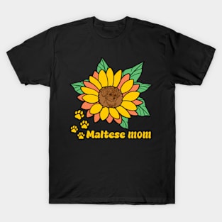 Maltese Mom Dog Maltese Mother'S Day T-Shirt